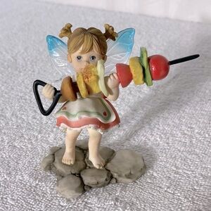Vintage Enesco My Little Kitchen Fairies Shishkabob Fairie Figurine 2005